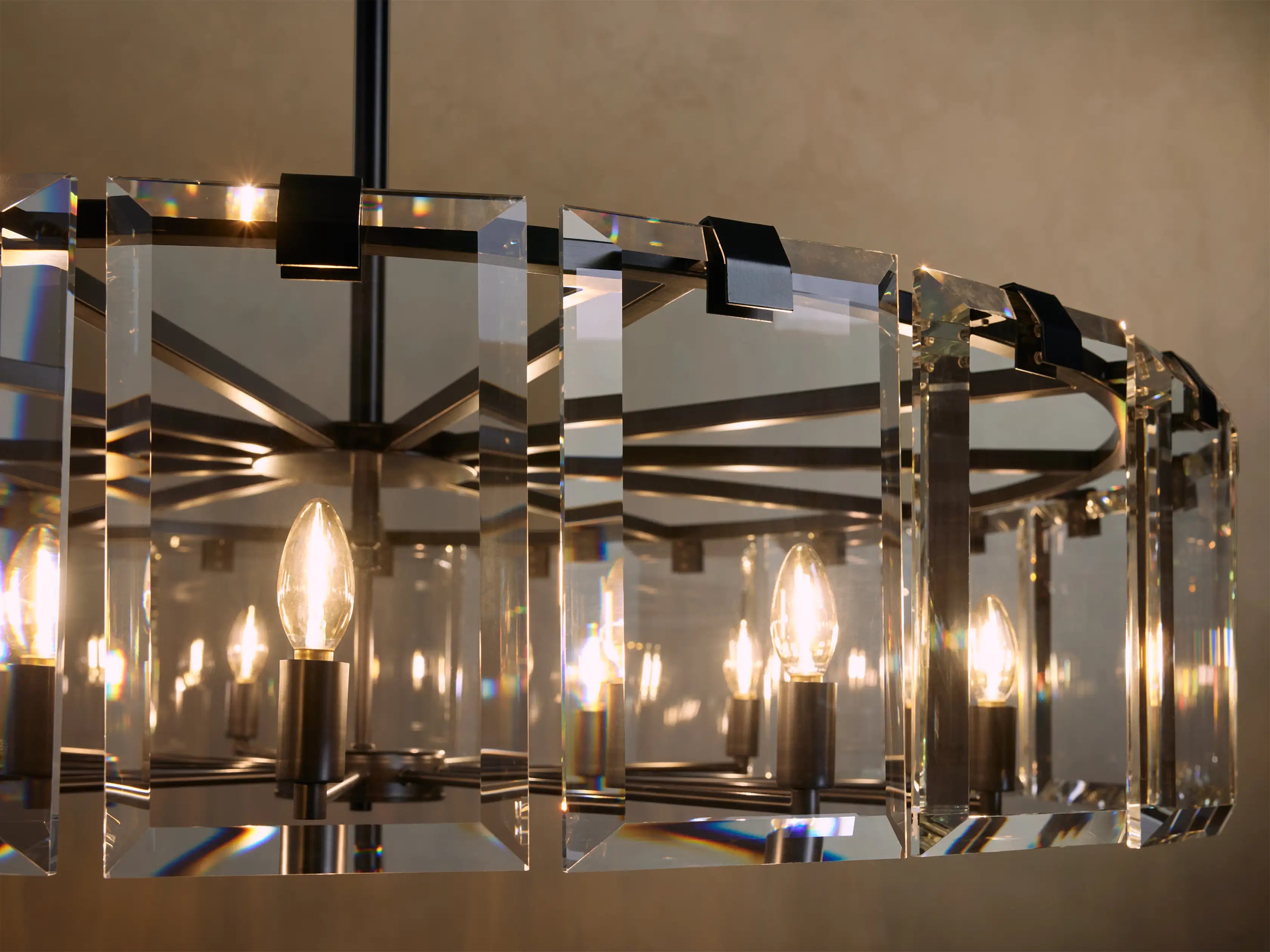Modern Amaya Crystal Round Chandelier