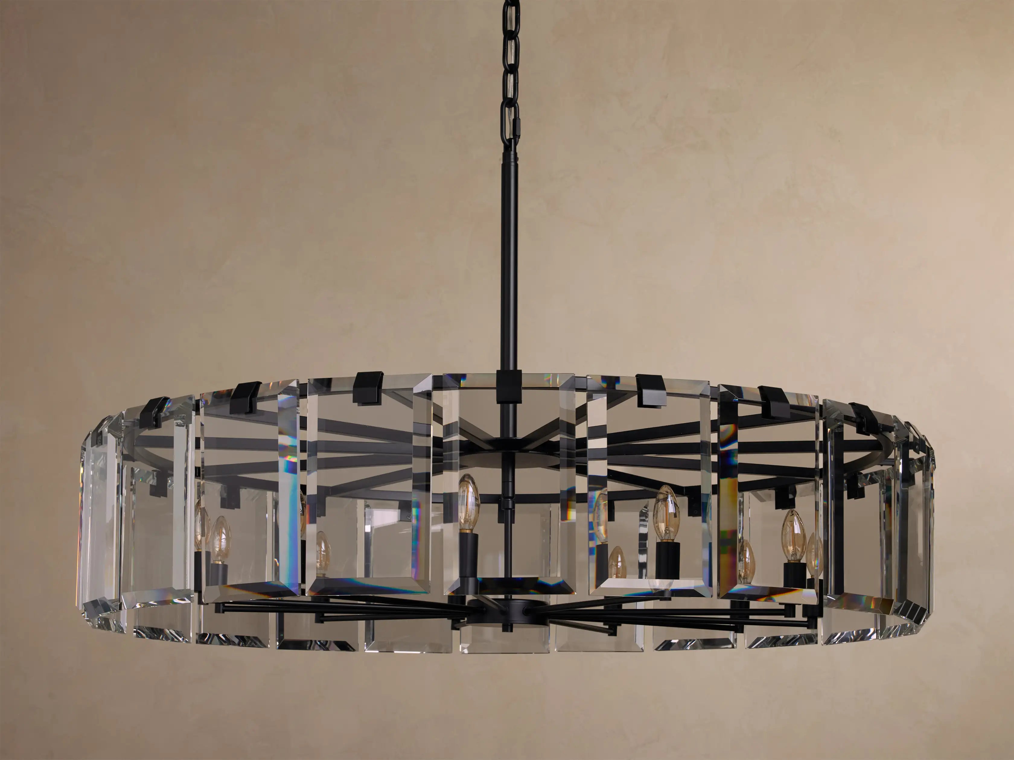 Modern Amaya Crystal Round Chandelier