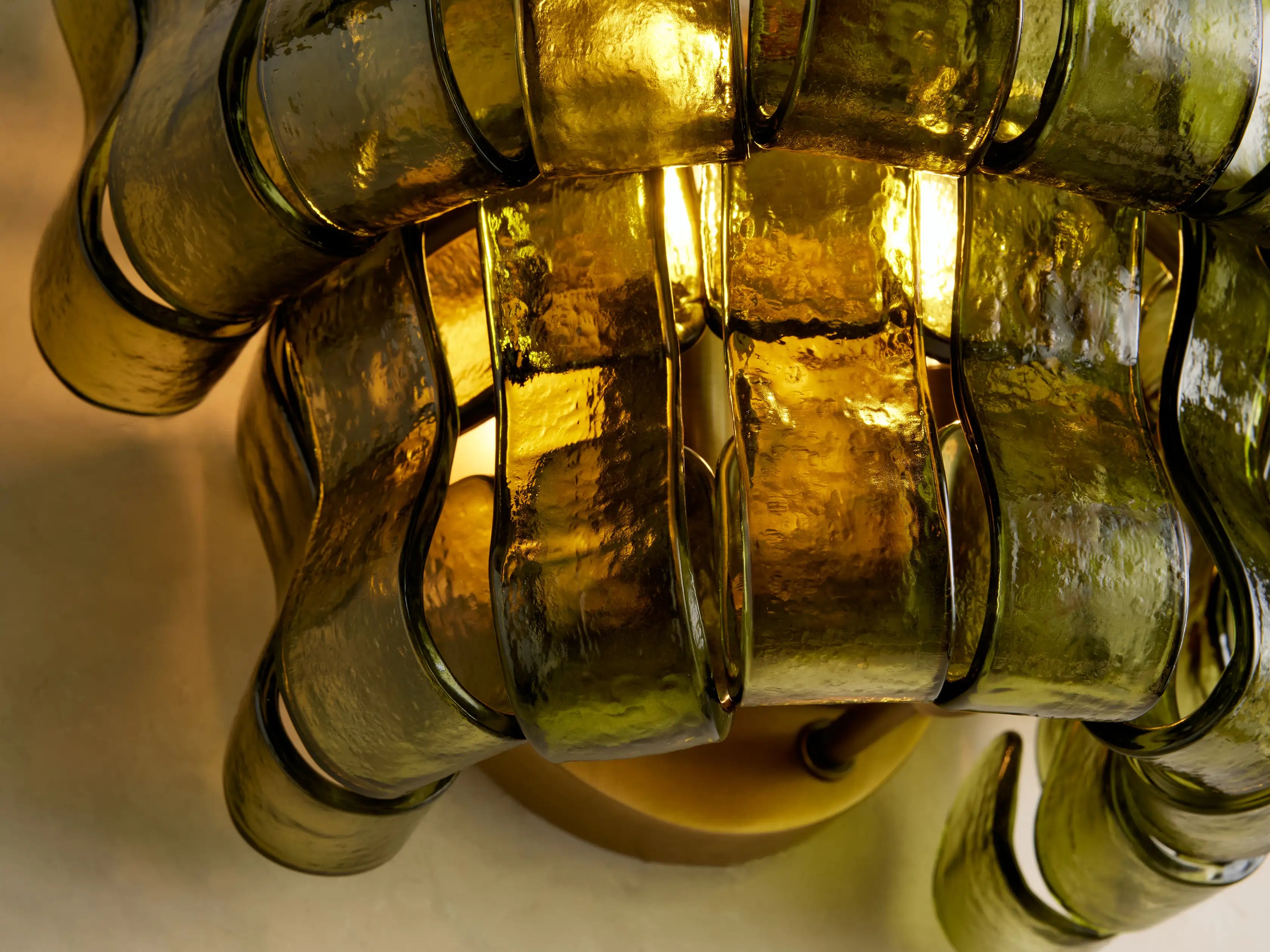 Ghiaccio Art Glass Wall Sconce