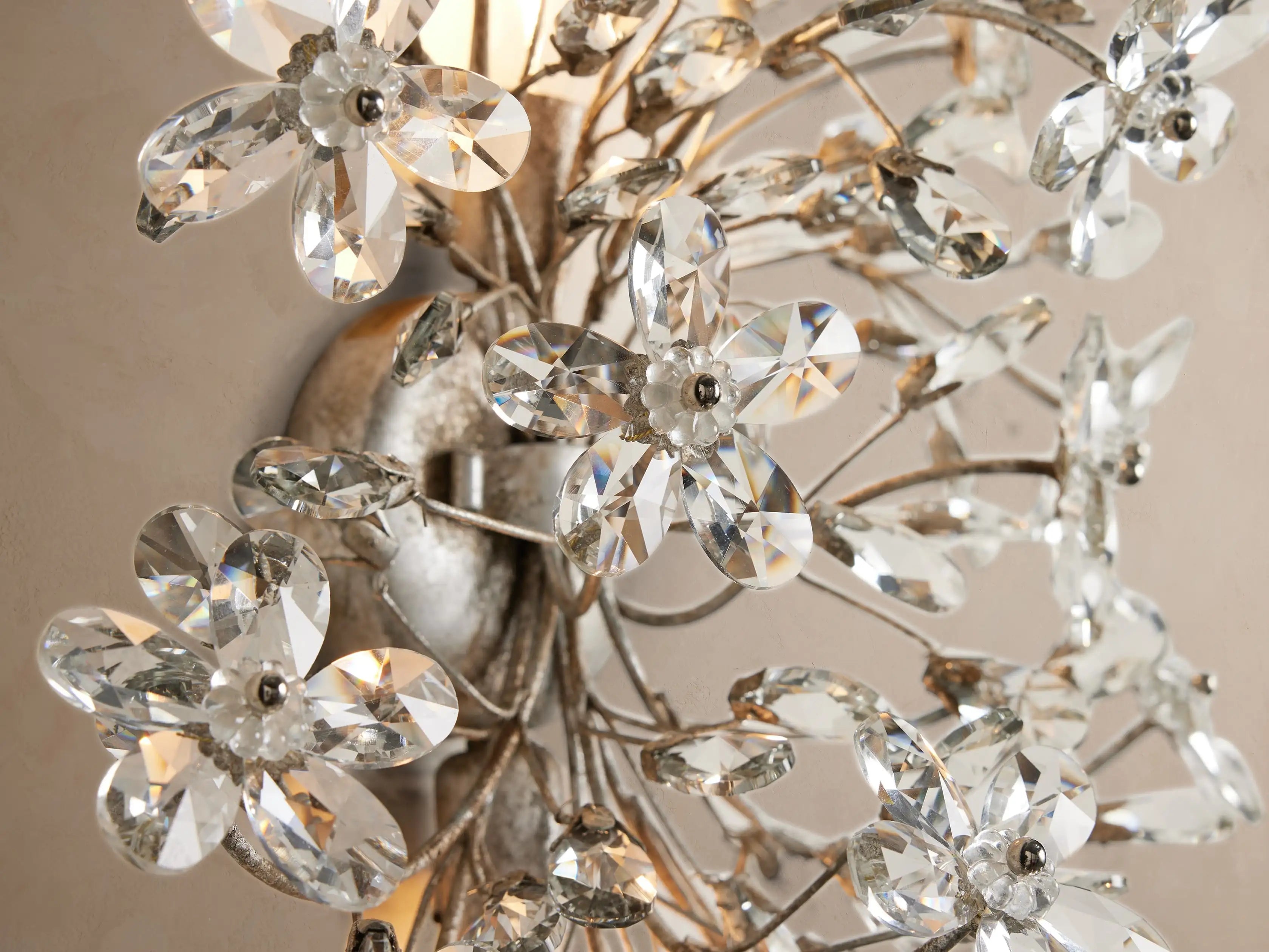 Fiore 2-Light Crystal Wall Sconce