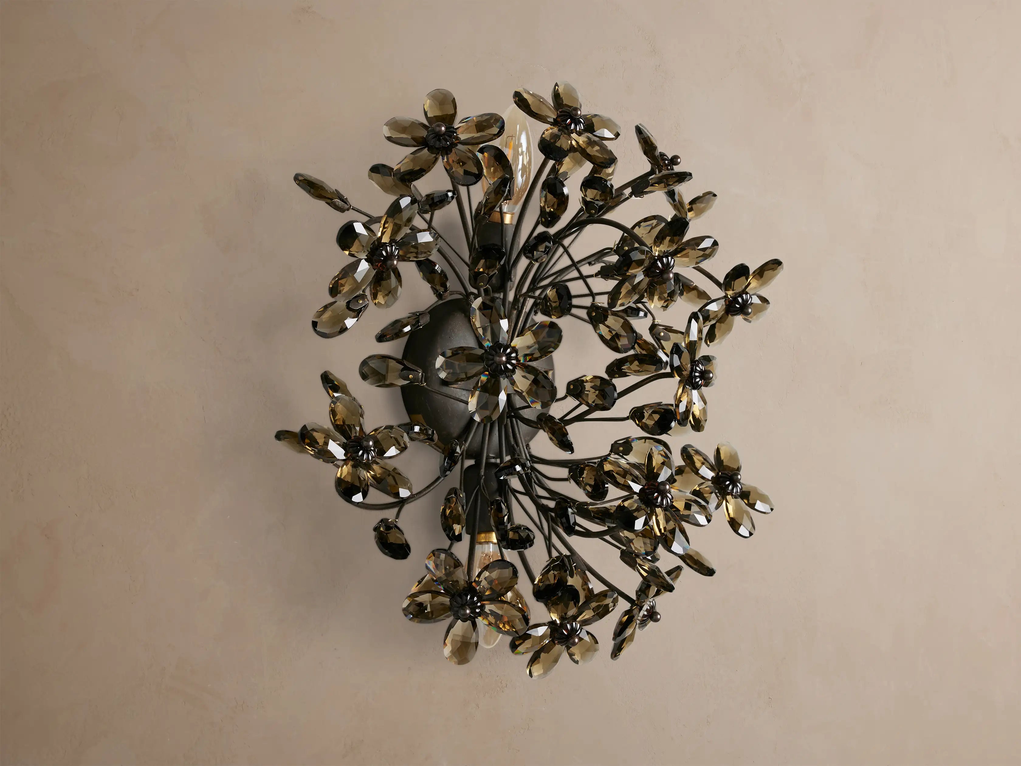 Fiore 2-Light Crystal Wall Sconce