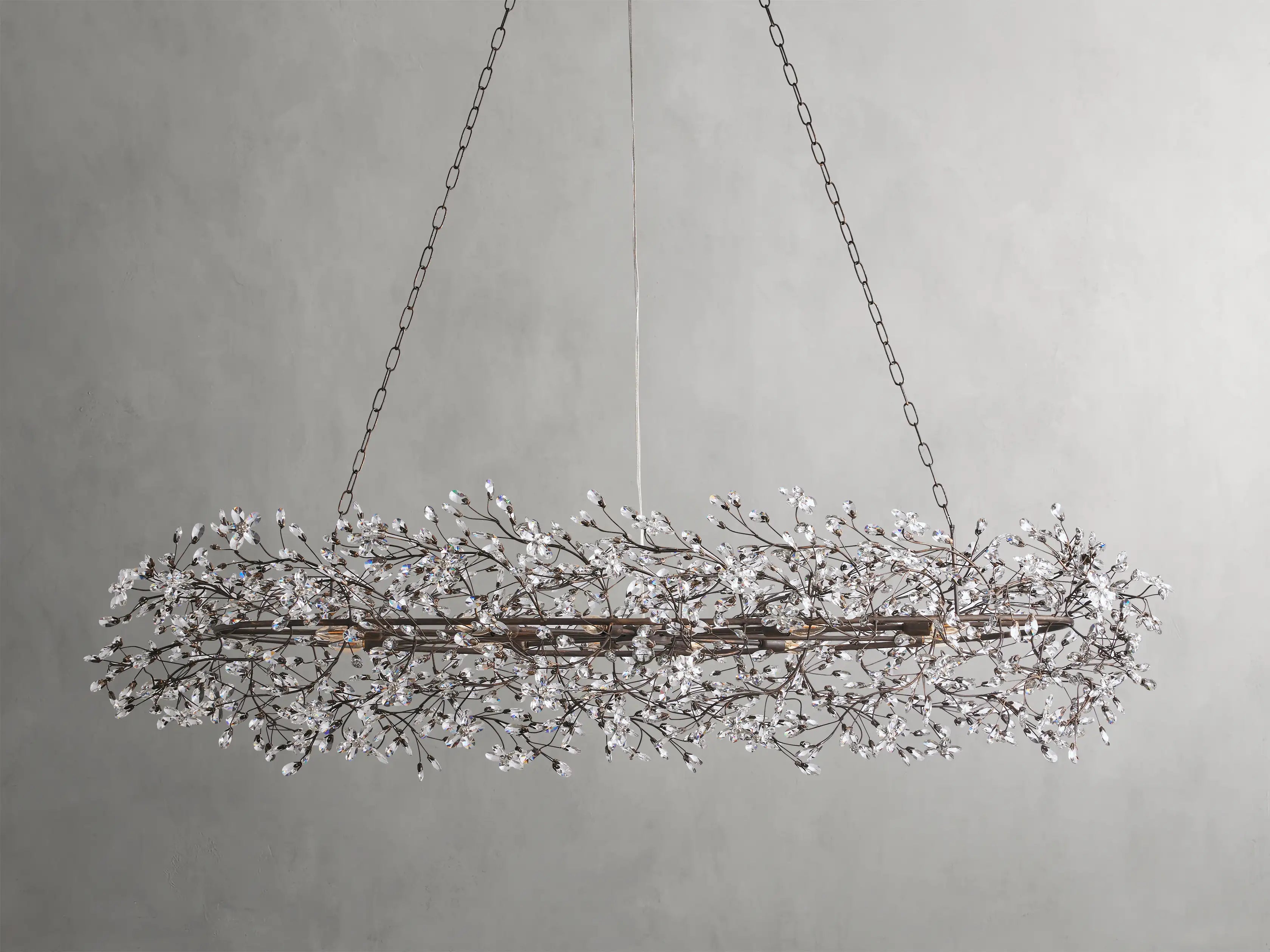Fiore Oval Chandelier-MEET LIGHTING