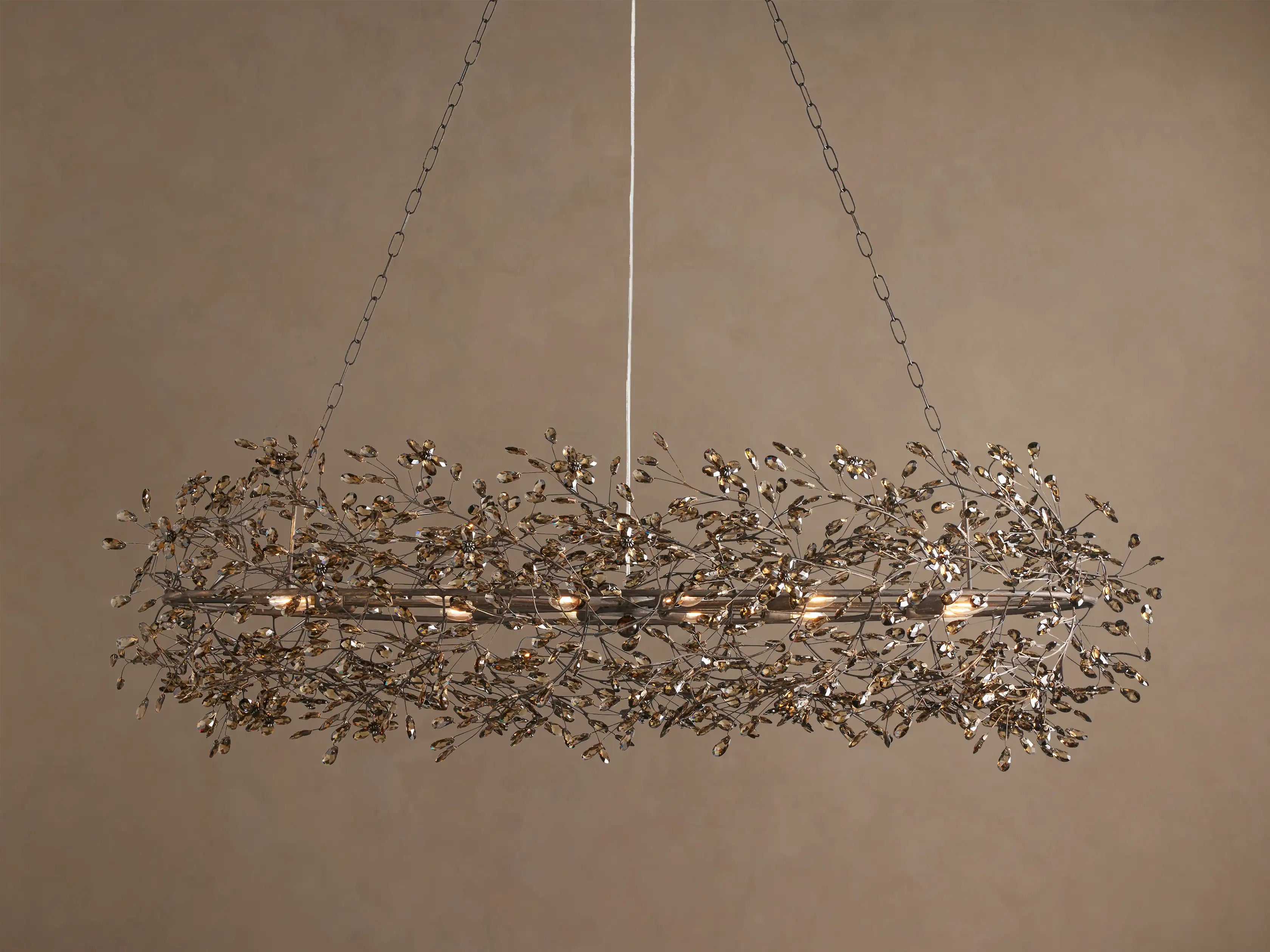 Fiore Crystal Oval Chandelier