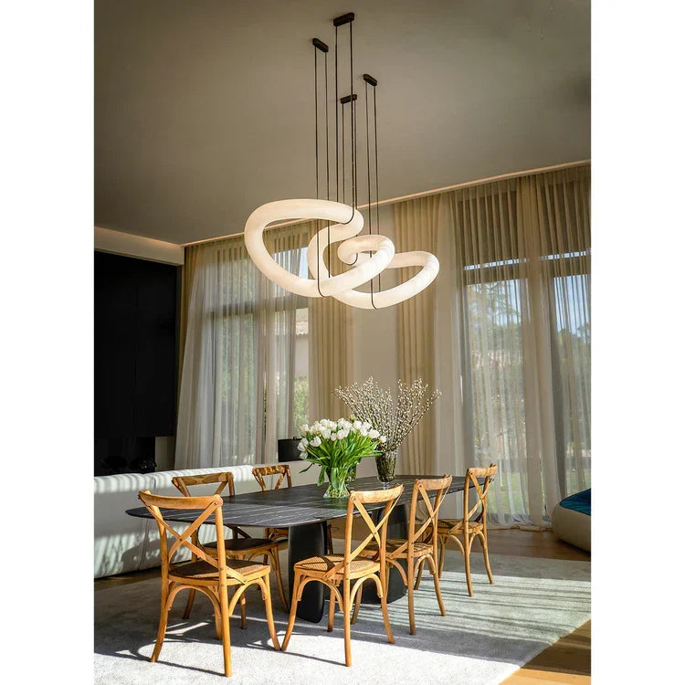 Infinity 12 & 16 Alabaster Pendant Light by Meetlighting