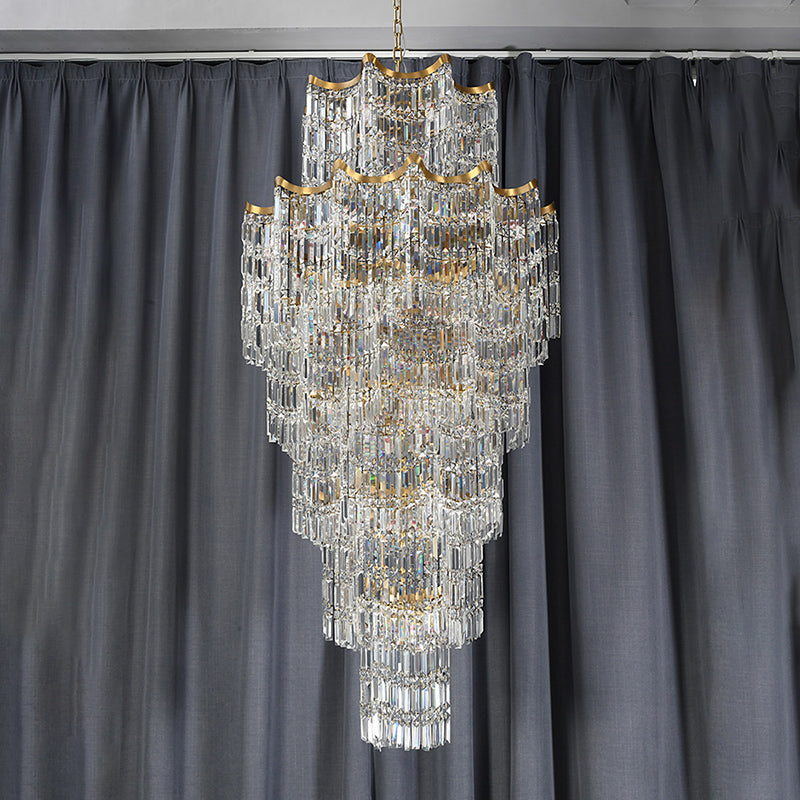 Elegant Crystal Chandelier for Duplex Villas Chandelier Kevinstudiolives   