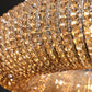 Halo Crystal Aperture Round Chandelier D72"