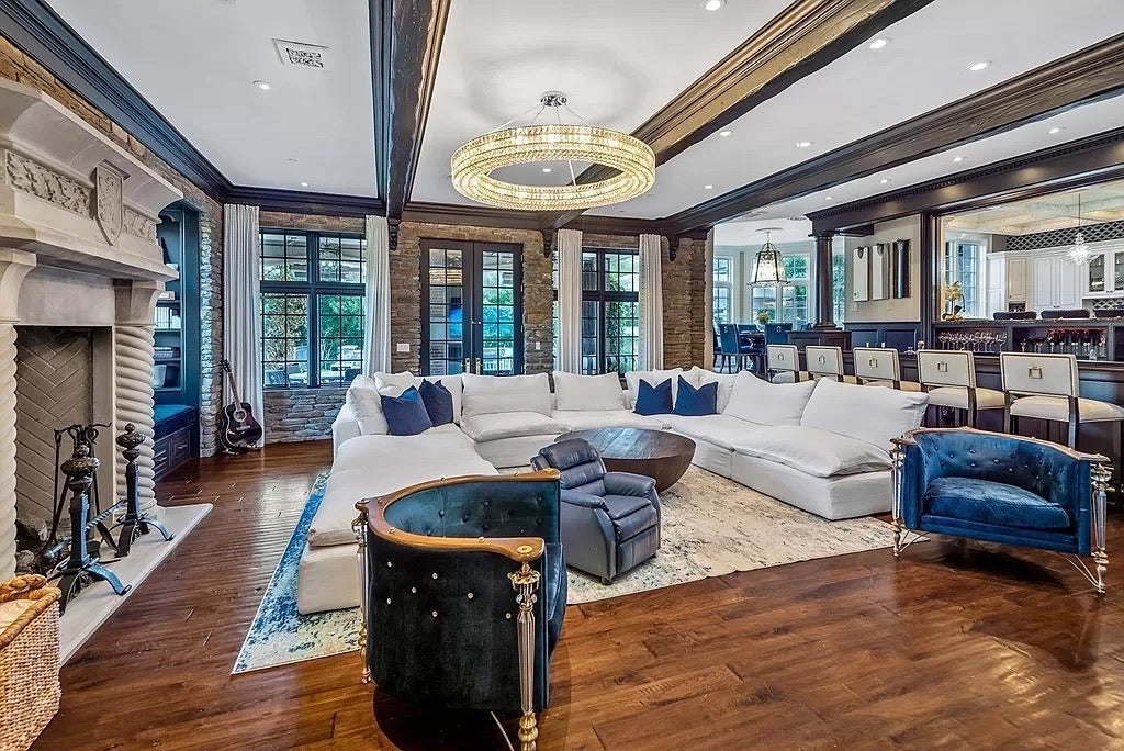 Oversized Modern Ring Pendant Light/Round Crystal Chandelier for Living/Dining Room/Bedroom-MEET LIGHTING