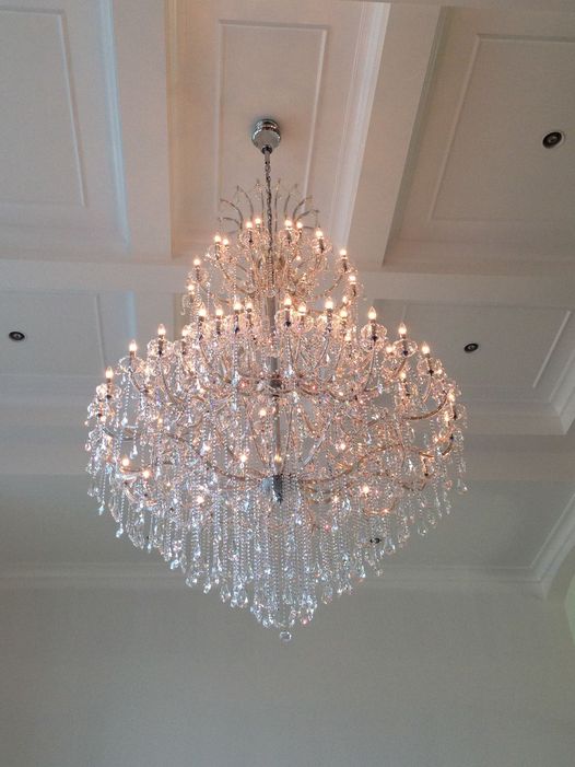 Traditional Candle Crystal Chandelier for Staircase/Foyer/Living Room/Villa-MEET LIGHTING