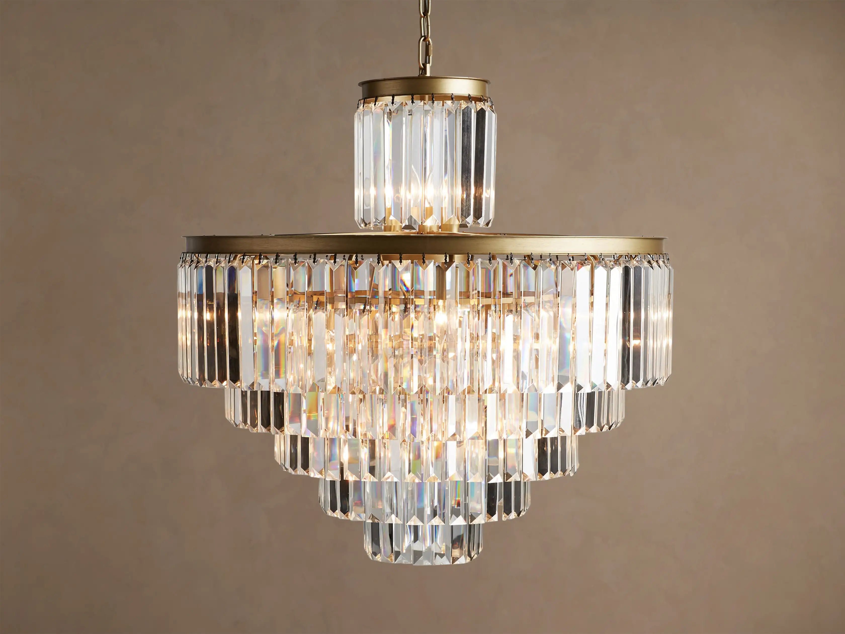 Leyland Crystal Chandelier 20" 32"
