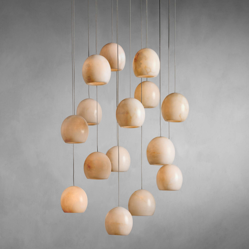Maeva Round Chandelier-MEET LIGHTING