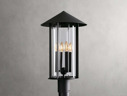 Maynard Outdoor Post Light in Black