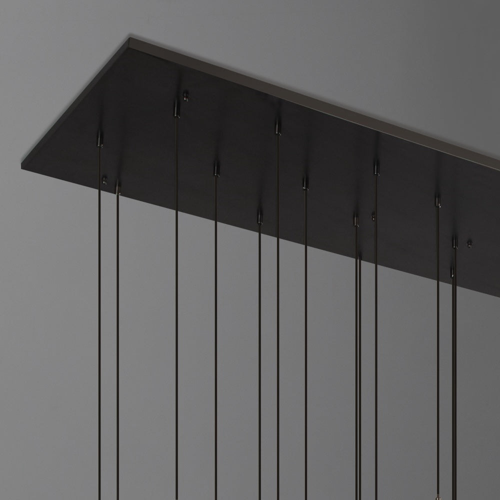 Modern Raindrop Rectangle Chandelier