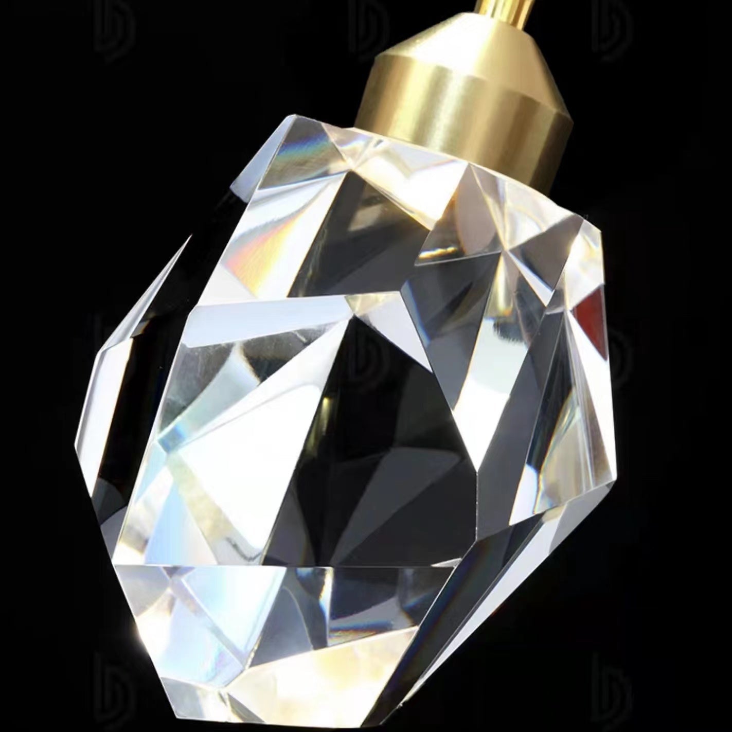 Modern Crystal Chandelier Foyer Living Room Droplight Hall Decoration Lights-MEET LIGHTING