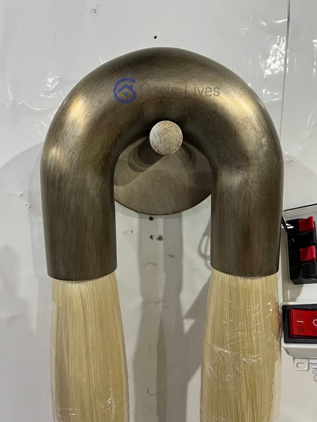 Antonia Horsehair Double Sconce by Meetlighting