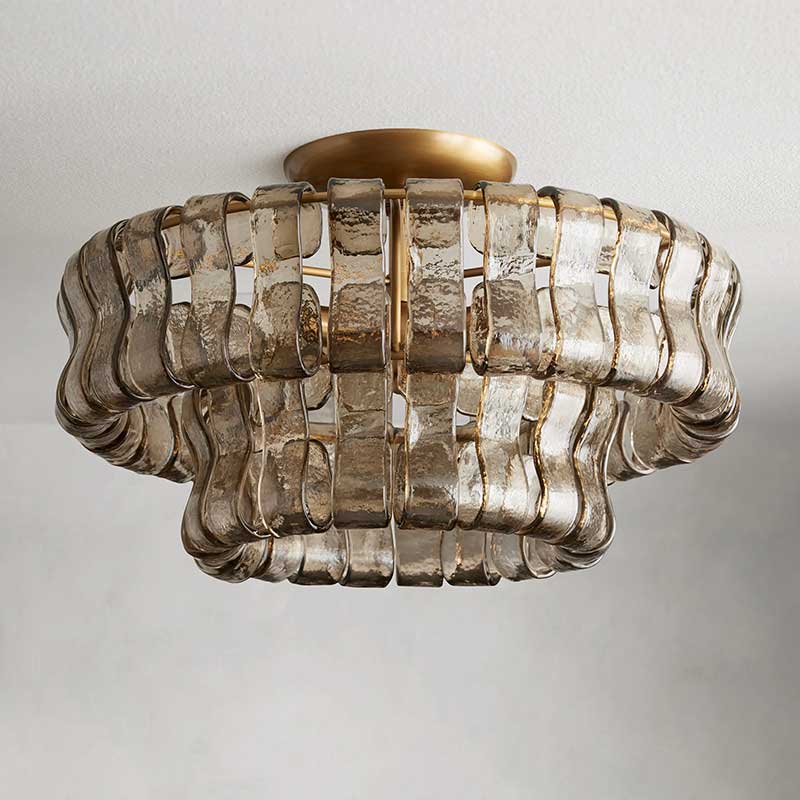 Ghiaccio Flushmount Chandelier-MEET LIGHTING