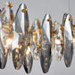 Multi-Sided Crystal Linear Chandelier