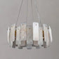 Alabaster Square Sheet Round Chandelier