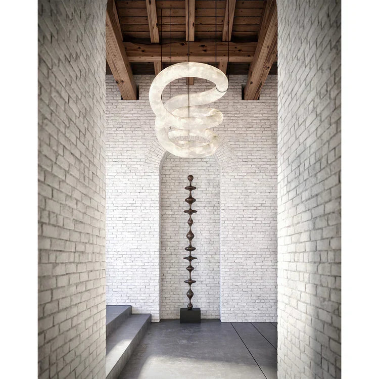 Infinity 12 & 16 Alabaster Pendant Light by Meetlighting