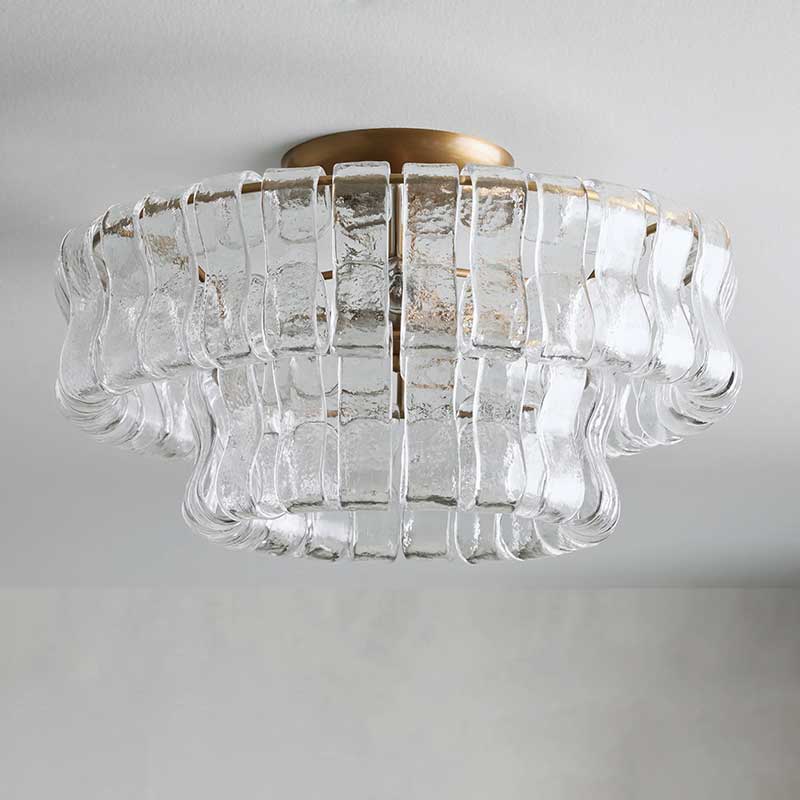 Ghiaccio Flushmount Chandelier-MEET LIGHTING