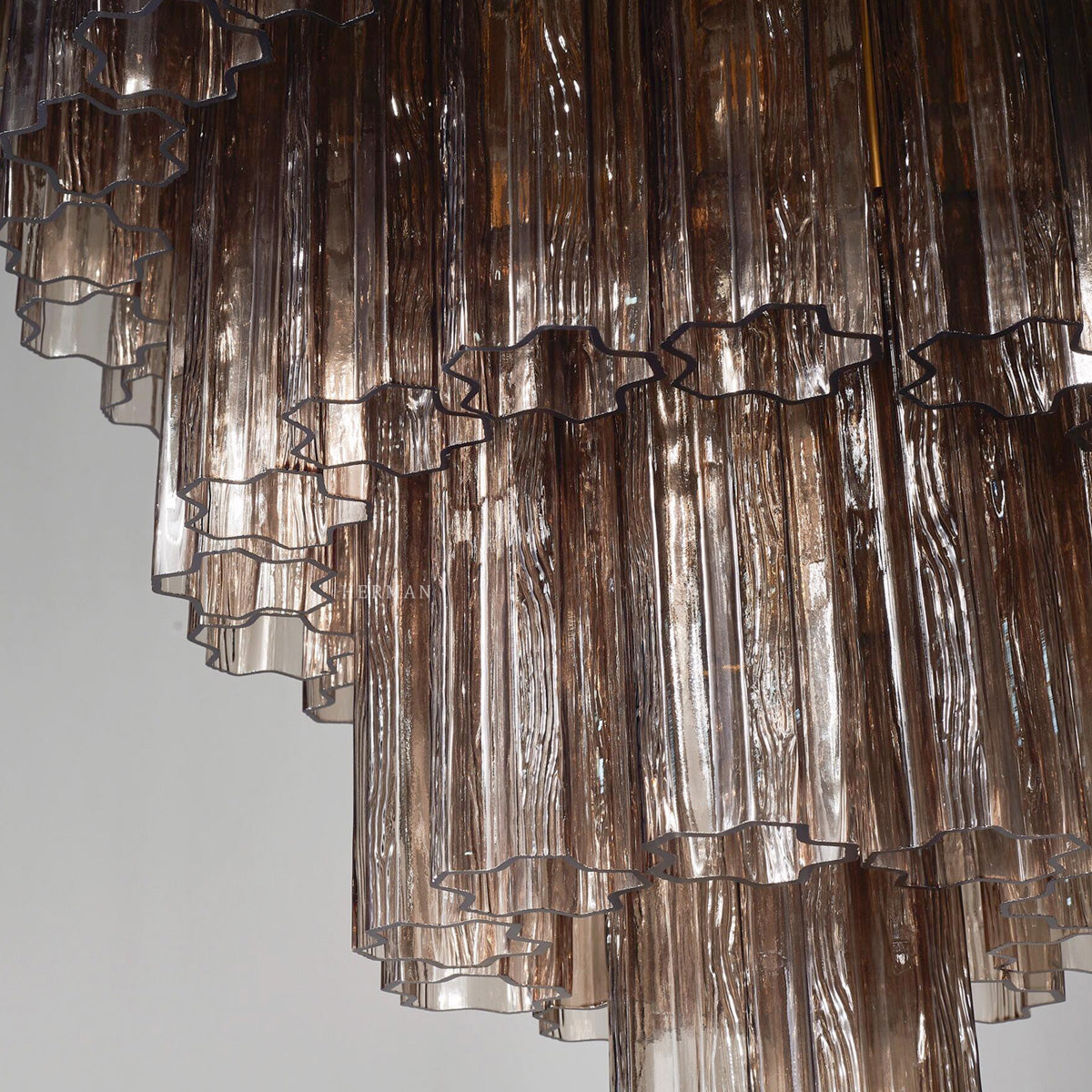 Murano Chandelier – 48 tubes – Smoked