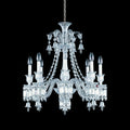 Light Luxury Classic Short Version Tiered Candle Light Crystal Chandelier for High-ceiling Rooms/Living Room-MEET LIGHTING