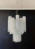 Murano Chandelier – 30 tubes – White Glass Tubes by Meetlighting