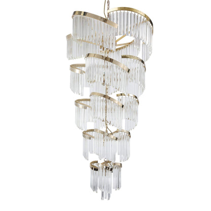 Twin Palms Foyer Crystal Chandelier