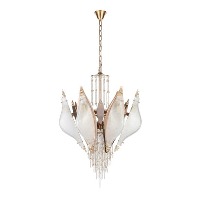 Meet Closed-Flower Crystal Chandelier