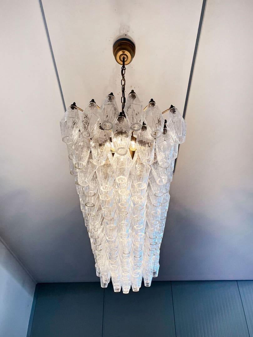 Poliedri 138-Glass Murano Chandelier