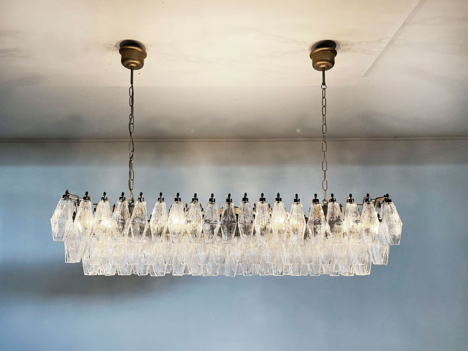 Poliedri 138-Glass Murano Chandelier