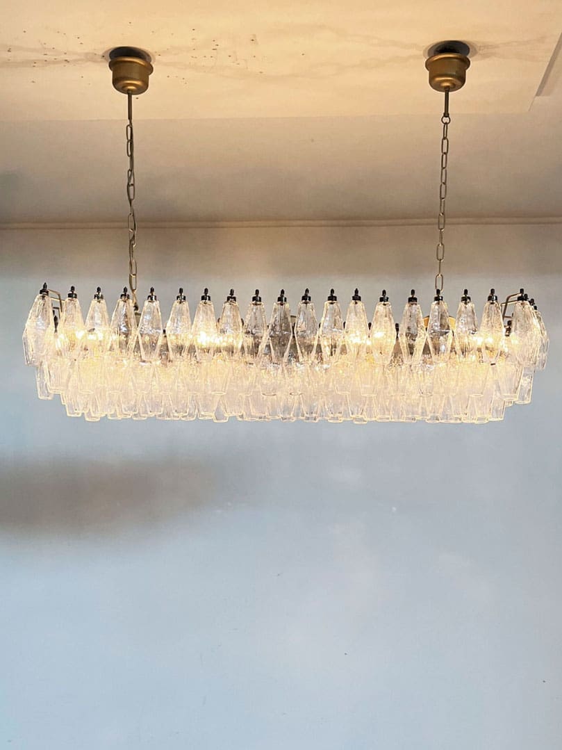 Poliedri 138-Glass Murano Chandelier