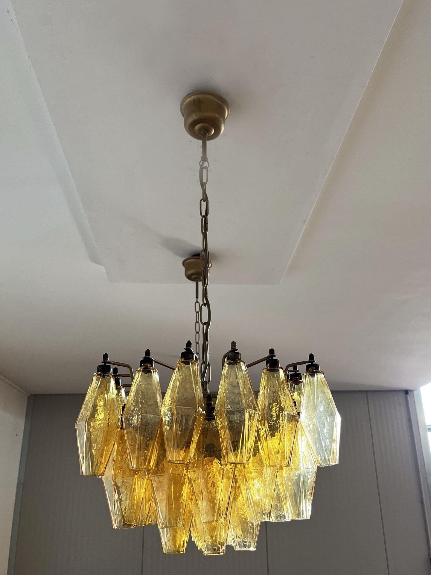Poliedri 138-Glass Murano Chandelier