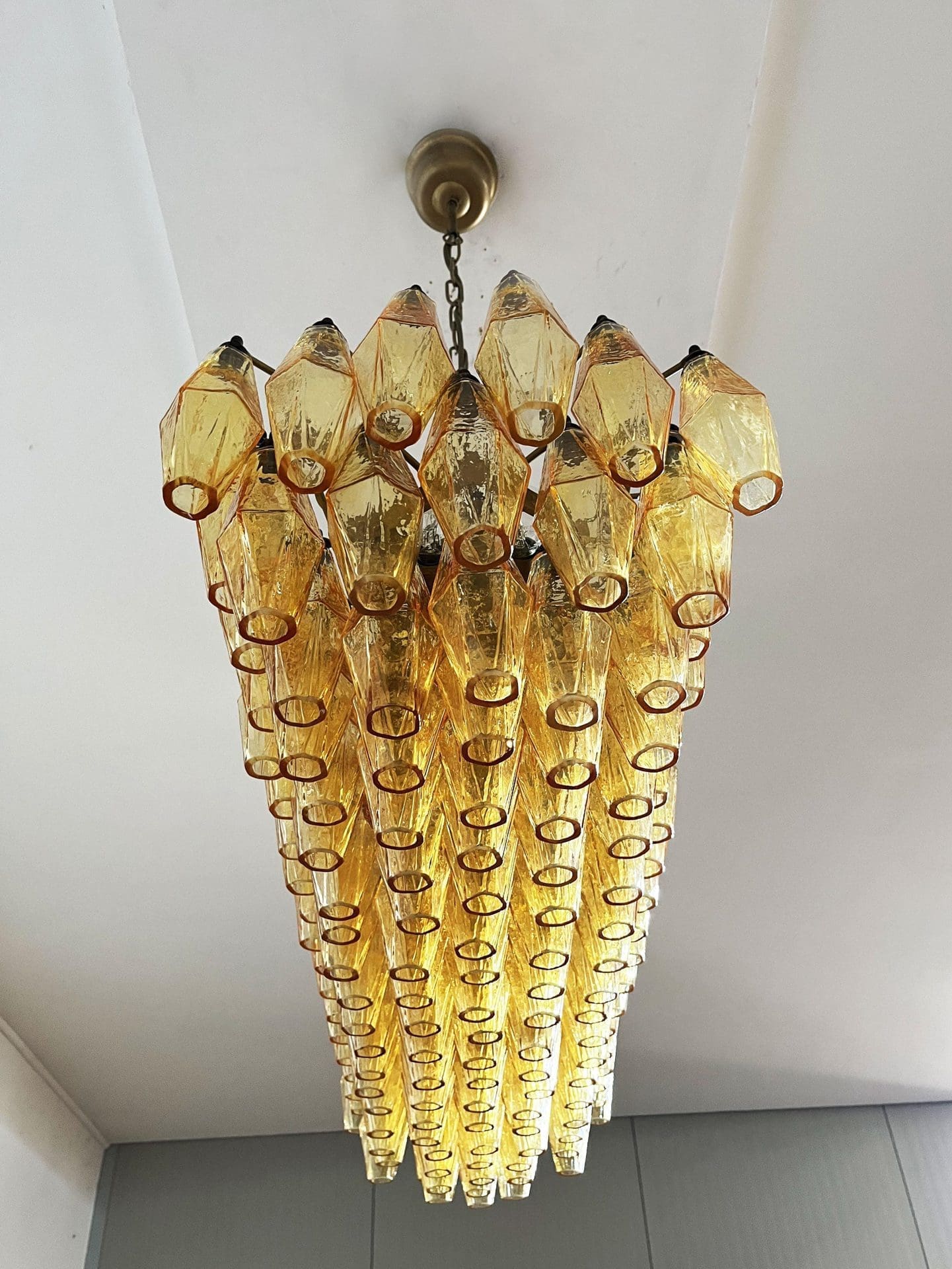 Poliedri 138-Glass Murano Chandelier