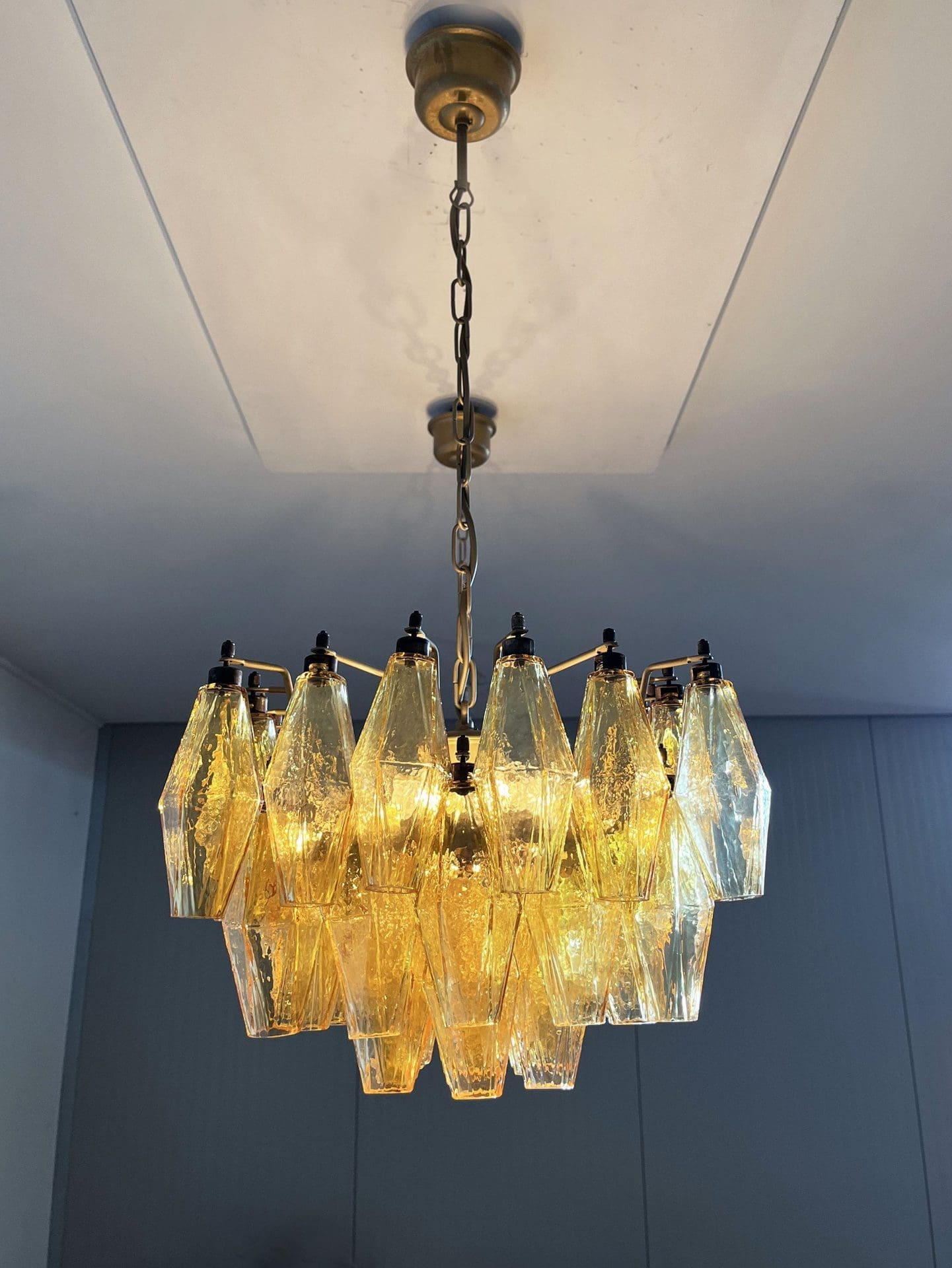 Poliedri 138-Glass Murano Chandelier
