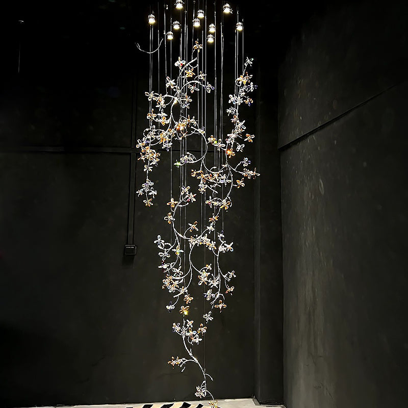 Modern Crystal Branch Chandelier Luxury Home Lighting chandeliers for dining room,chandeliers for stairways,chandeliers for foyer,chandeliers for bedrooms,chandeliers for kitchen,chandeliers for living room Kevinstudiolives 43.31" D x 188.98" H  