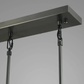 Raindrop Modern Linear 5-light Chandelier Over Dining Table