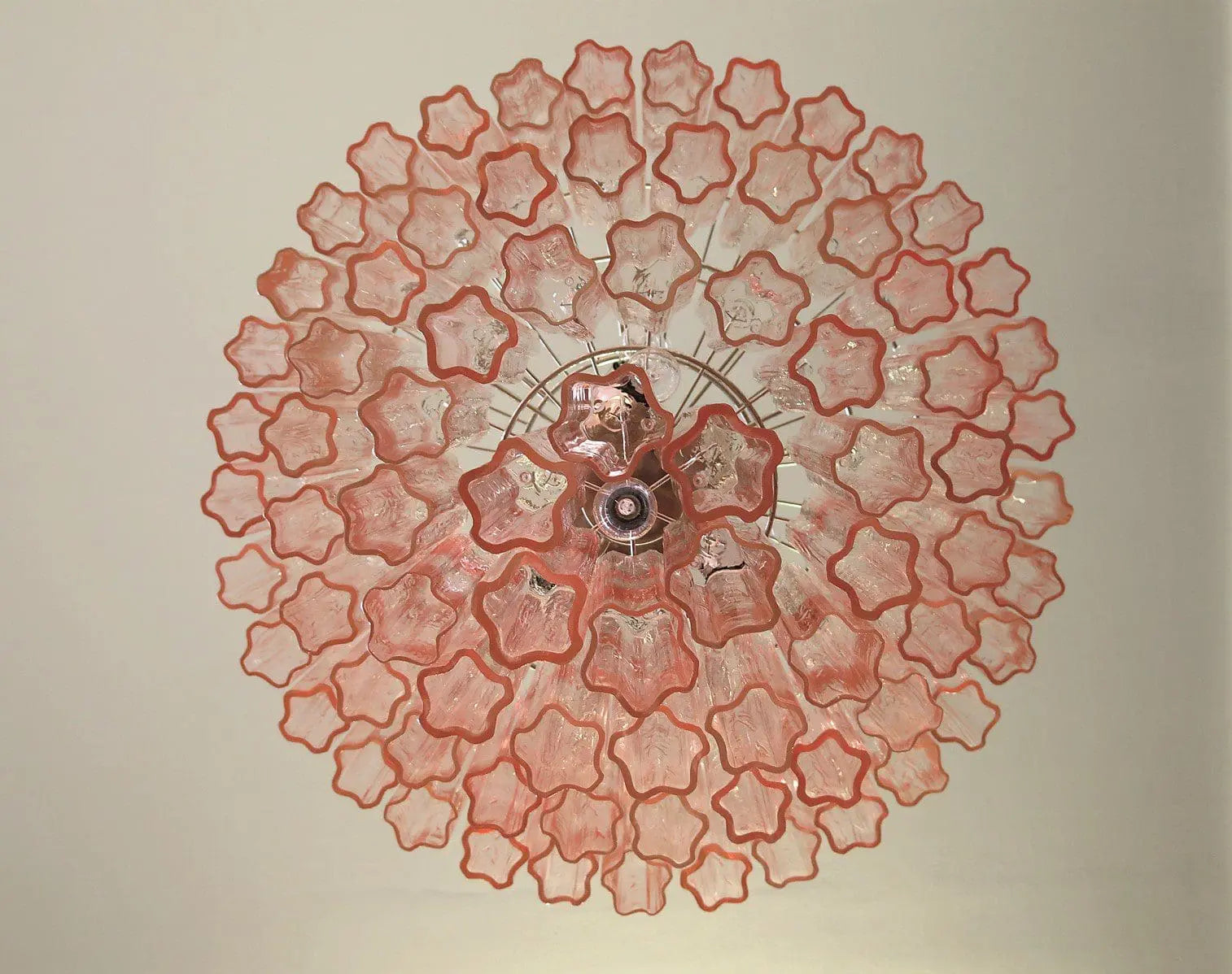 Murano Chandelier – 78 tubes – Pink by Meetlighting