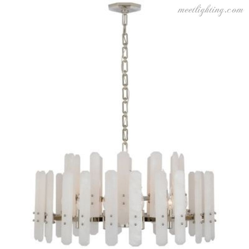 Aerin Bonnington Large Chandelier With Alabaster-Meet Lighting