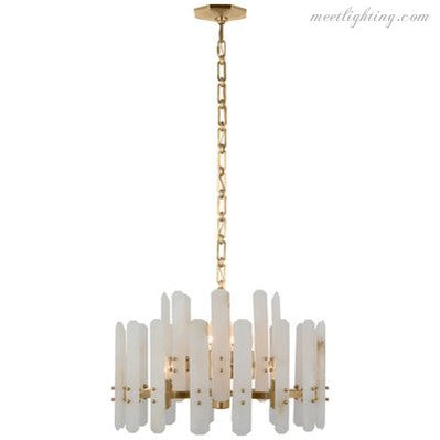 Aerin Bonnington Small Chandelier With Alabaster-Meet Lighting