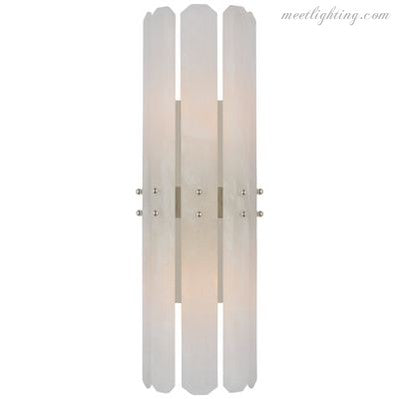 Aerin Bonnington Tall Sconce With Alabaster-Meet Lighting