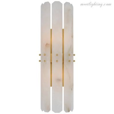 Aerin Bonnington Tall Sconce With Alabaster-Meet Lighting