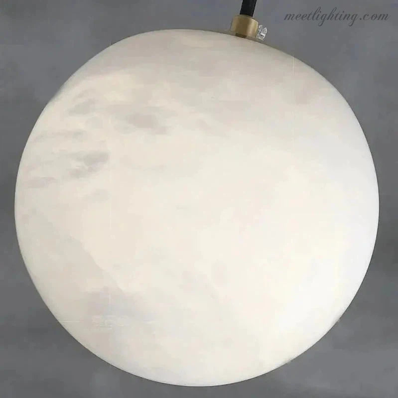 Alabaster Ball Sphere Pendant Lights-Meet Lighting