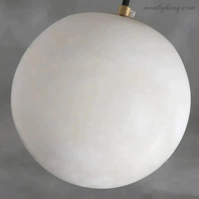 Alabaster Ball Sphere Pendant Lights-Meet Lighting