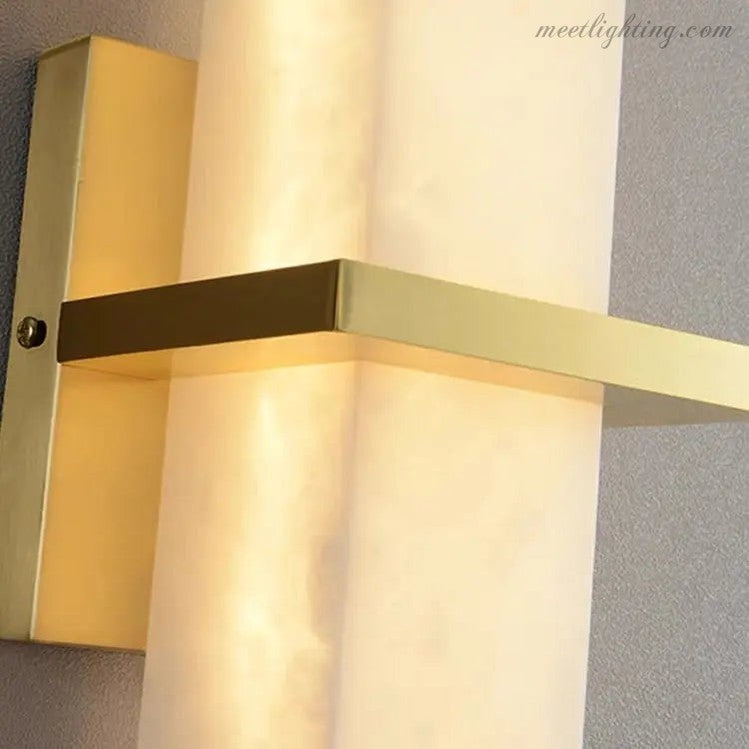 Alabaster Bedroom Wall Sconces Light Fixture-Meet Lighting