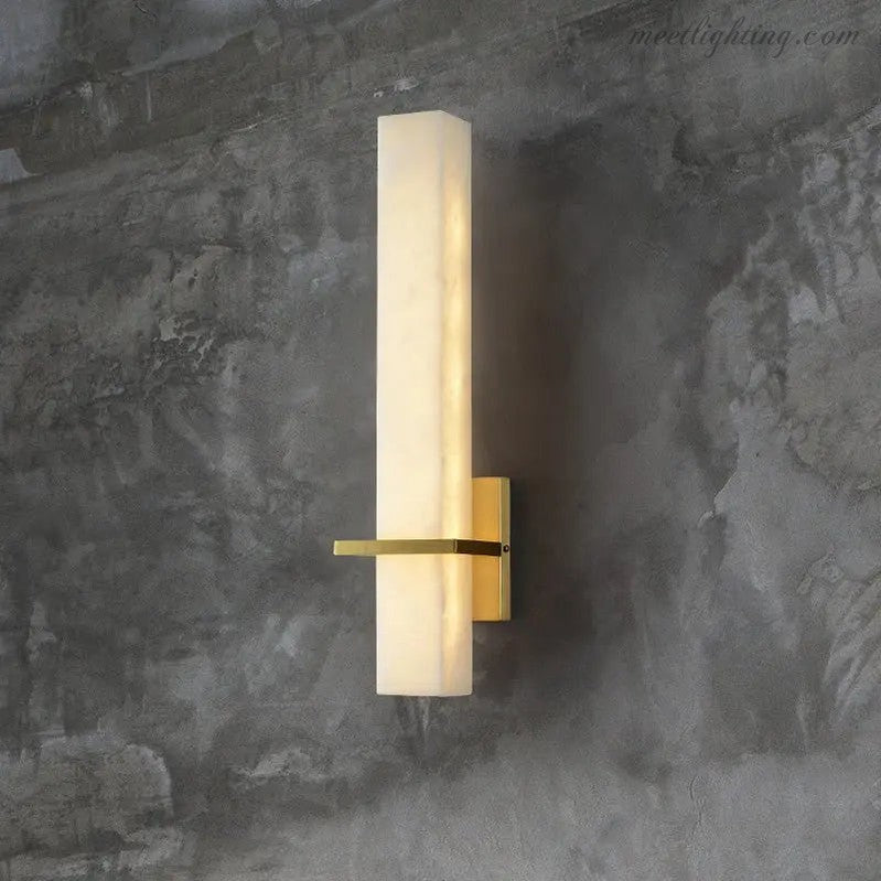 Alabaster Bedroom Wall Sconces Light Fixture-Meet Lighting