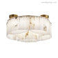 Alabaster Brass Flushmount Ceiling Lamps Chandelier Light-Meet Lighting