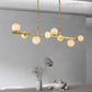 Alabaster Brass Globe Pendant Lights-Meet Lighting