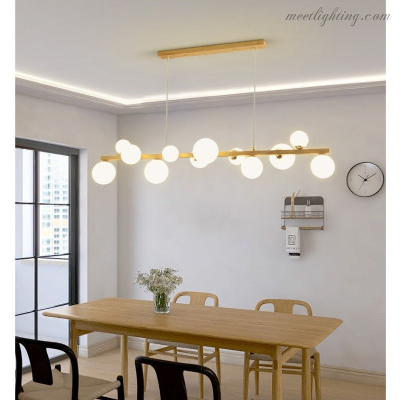 Alabaster Brass Globe Pendant Lights-Meet Lighting