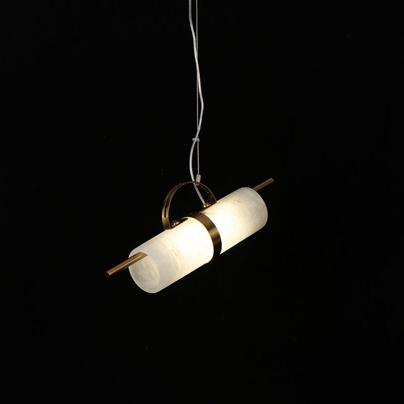 Alabaster Brass Pendant Lights Dining Room-Meet Lighting