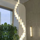 Alabaster Brass Spiral Indoor Modern Chandelier-Meet Lighting